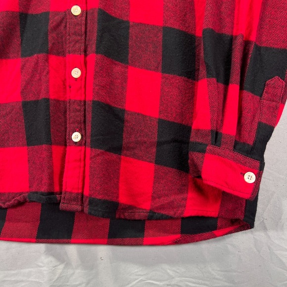 Anti Social Social Club Red and Black Plaid Shirt - Picture 5 of 9